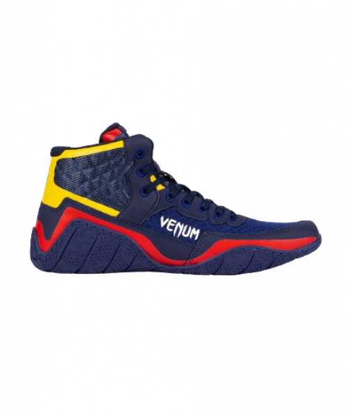 Venum Elite Wrestling Shoes blau/gelb